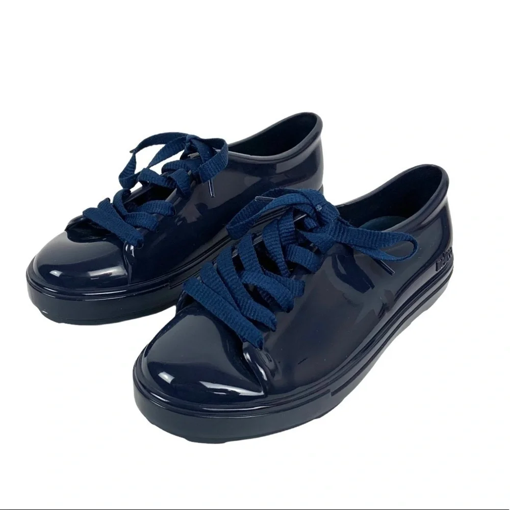 Mel Melissa Kids Lace Up Sneaker Size US 2 Blue